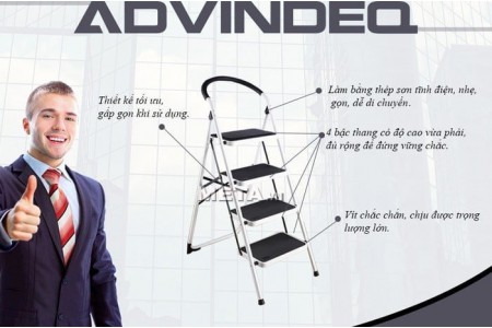 Tìm hiểu về thang nhôm Advindeq 4 bậc cao cấp
